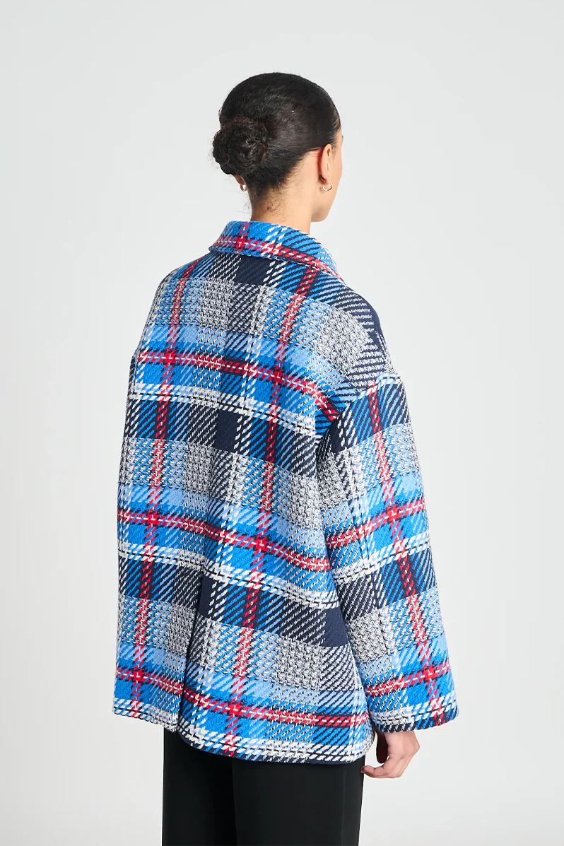 13th Floor Jacket - Navy Plaid - Image 4