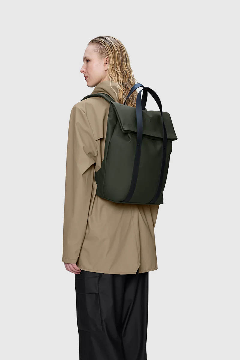 2 Way Tote Backpack - Green - Image 2