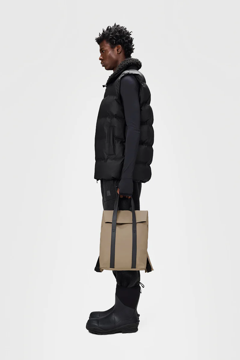 2 Way Tote Backpack Mini - Beige - Image 3