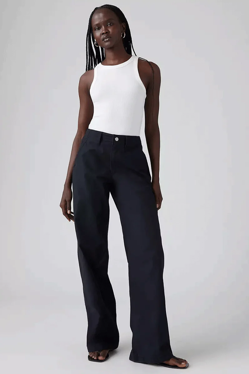 90s Straight Women's Pants - Anthracite Night - Image 4