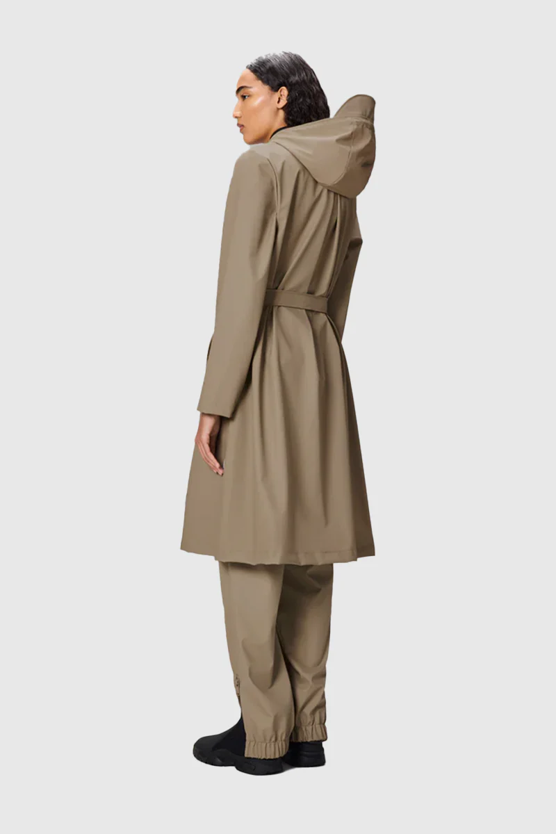 A-Line Longer W Jacket - Beige - Image 4