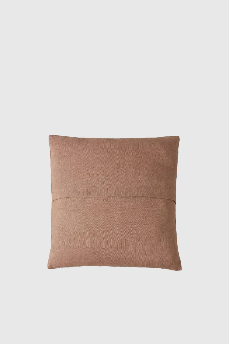 Aria Embroidered Cushion Cover - Dusk / Caramel - Image 2