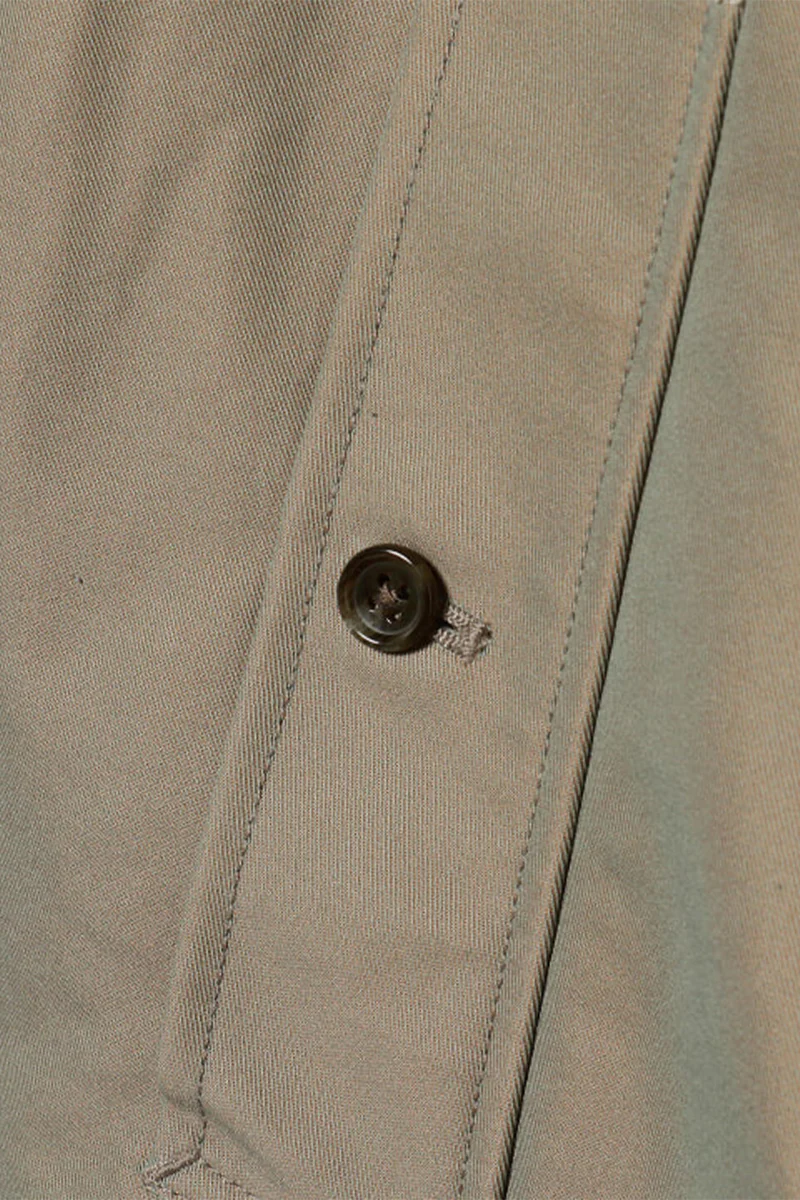 Balmacaan Coat Gabardine - Olive - Image 6