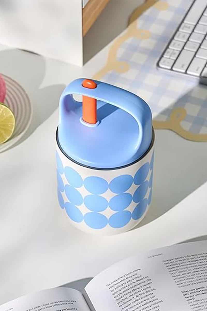 BaoBao Cup 450ml - White / Blue - Image 2