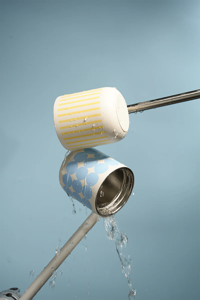 BaoBao Cup 450ml - White / Blue - Image 4