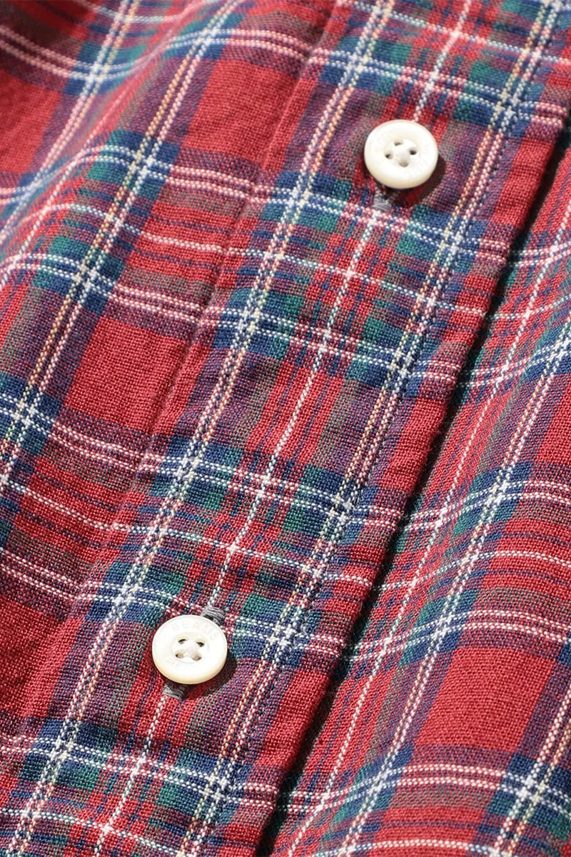 B.D. Indigo Yarn Tartan Check - Indigo Red Check - Image 5