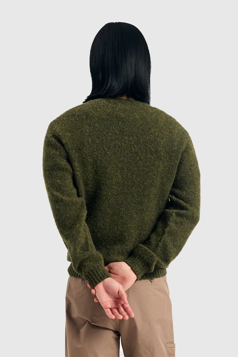 Birnir Brushed Lambswool - Olive Night - Image 5