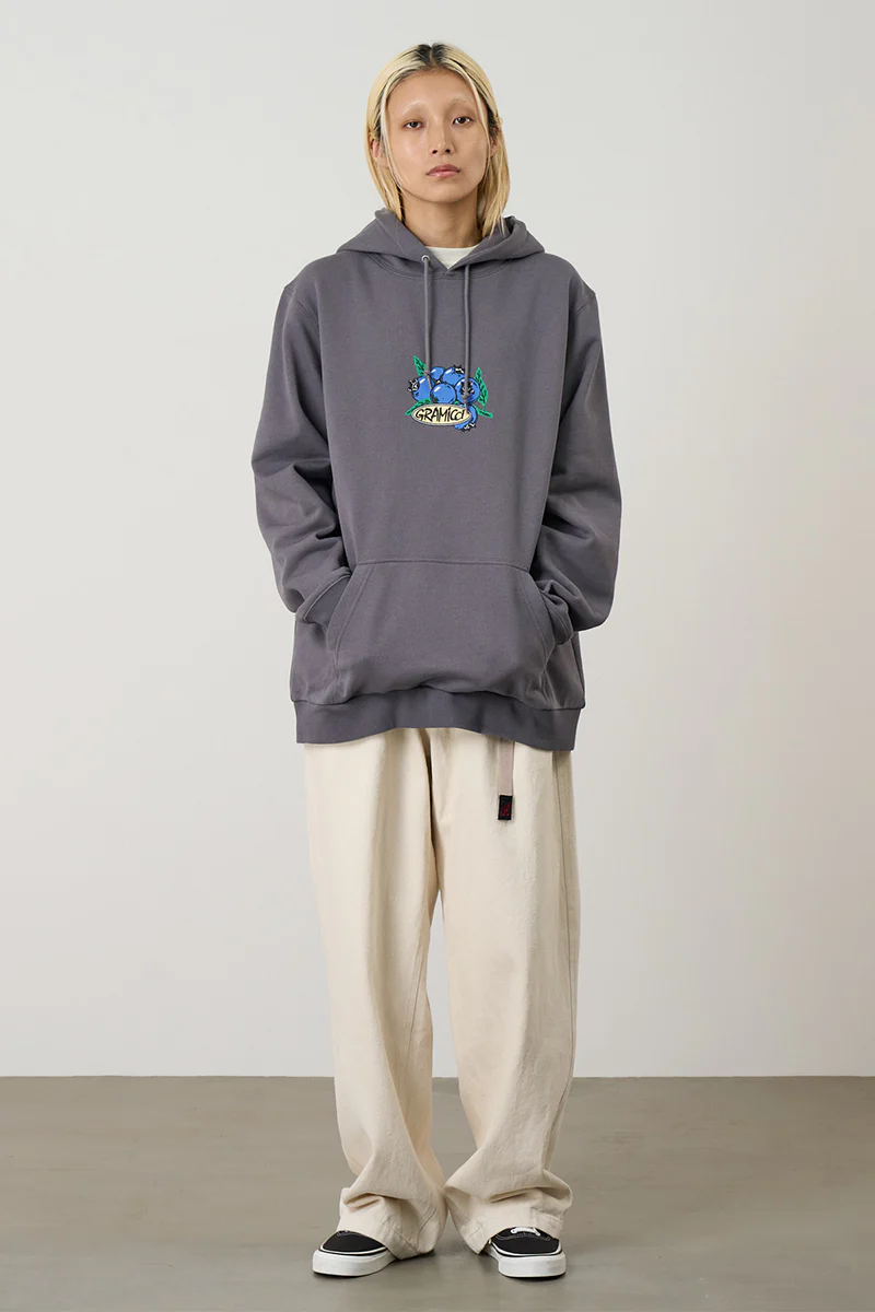 Blueberry Hooded Sweatshirt - Charcoal - Image 3