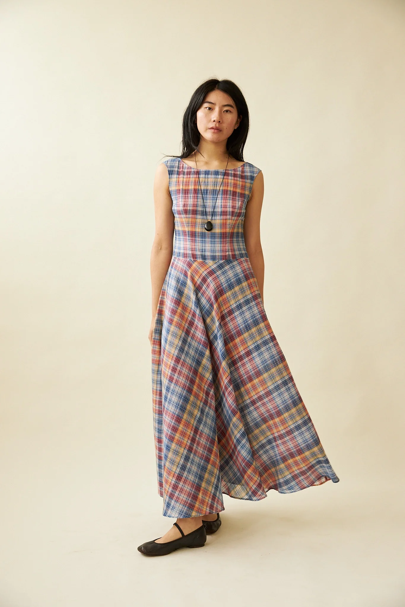 Cleo Dress - Primary Tartan