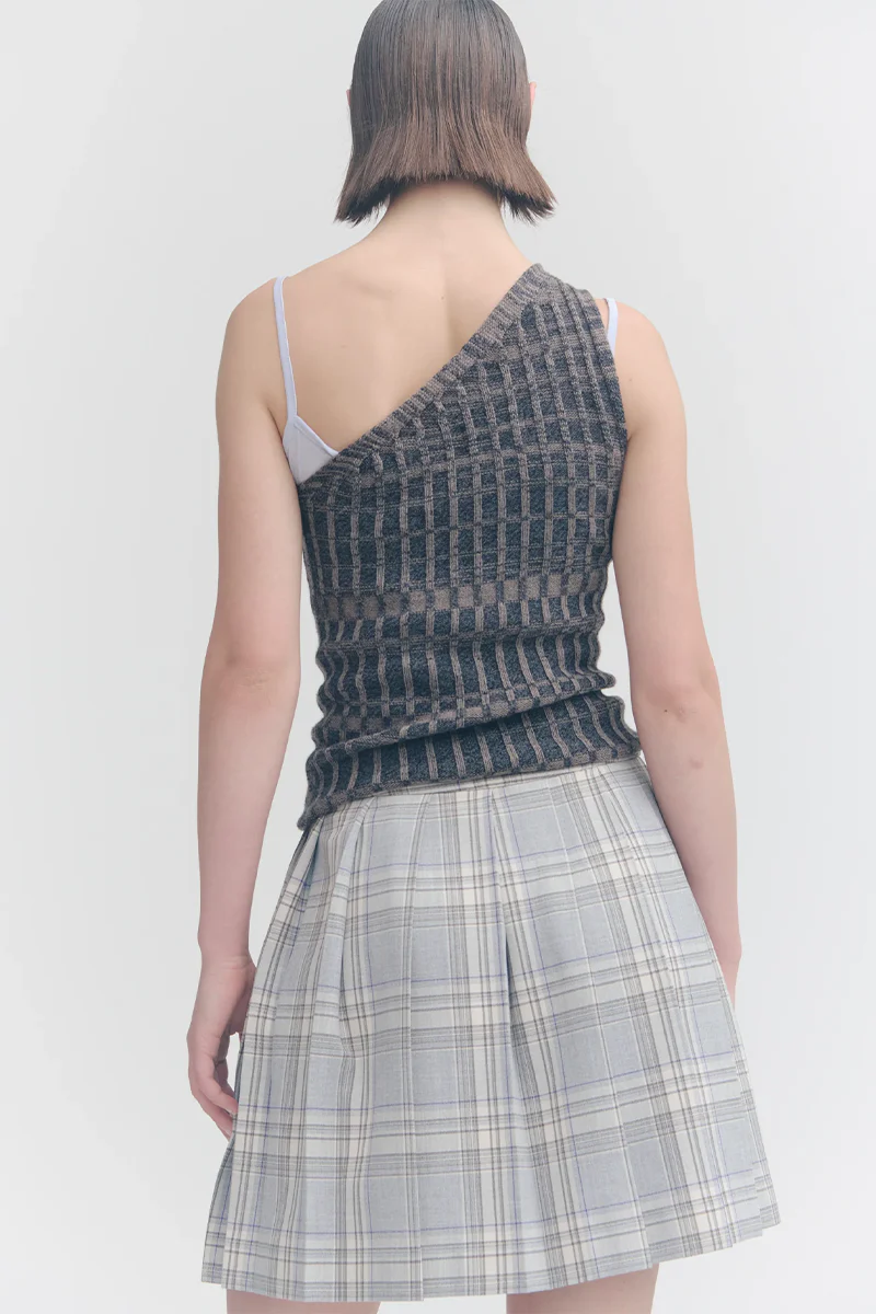 Context Pleated Skirt - Plaid - Image 4