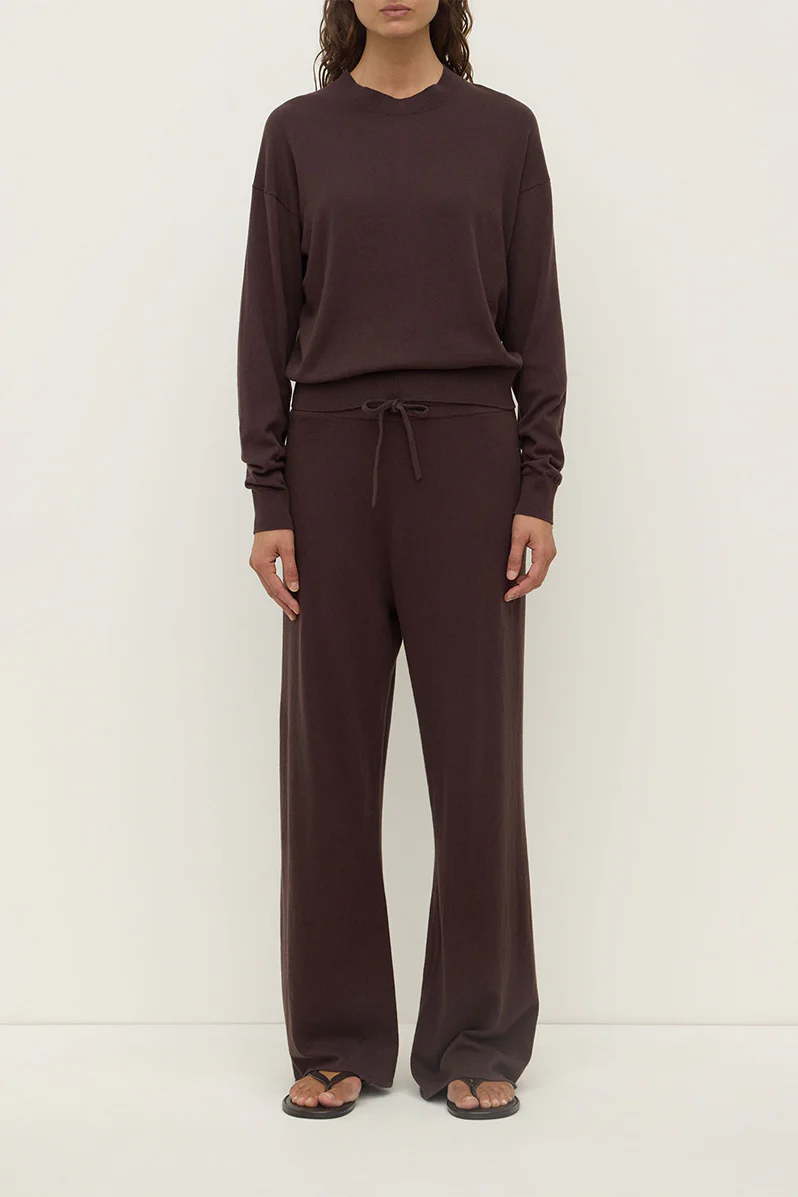 Cotton Cashmere Lounge Sweater - Ganache