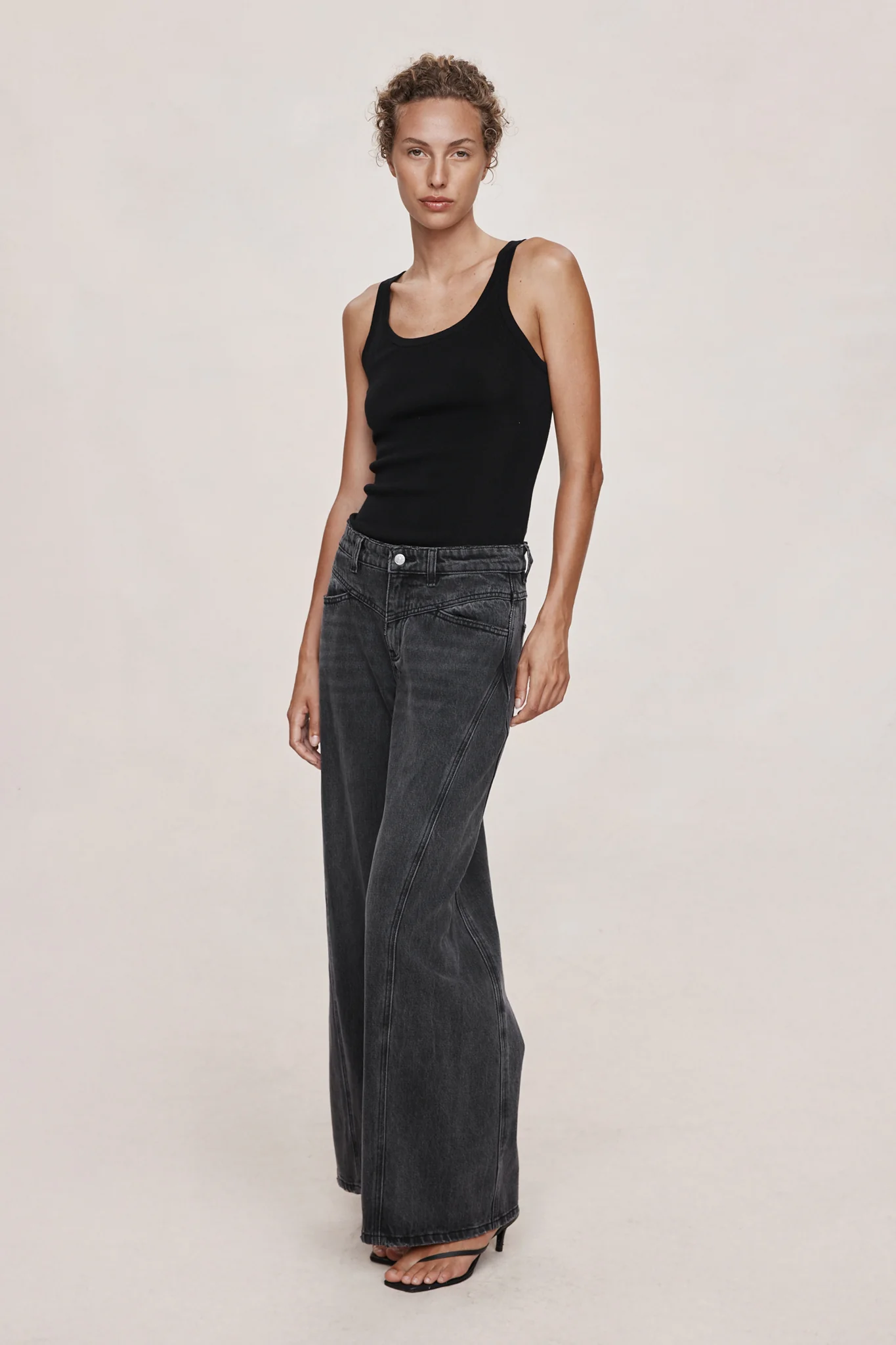 Cross Stitch Jean - Faded Black - Image 2