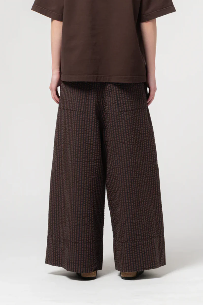 Culotte - Belfast Seersucker Coffee / Navy - Image 7