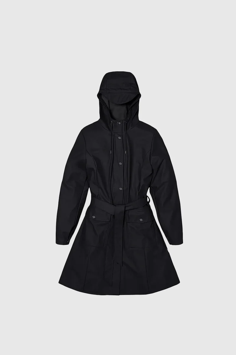Curve Long Jacket - Black