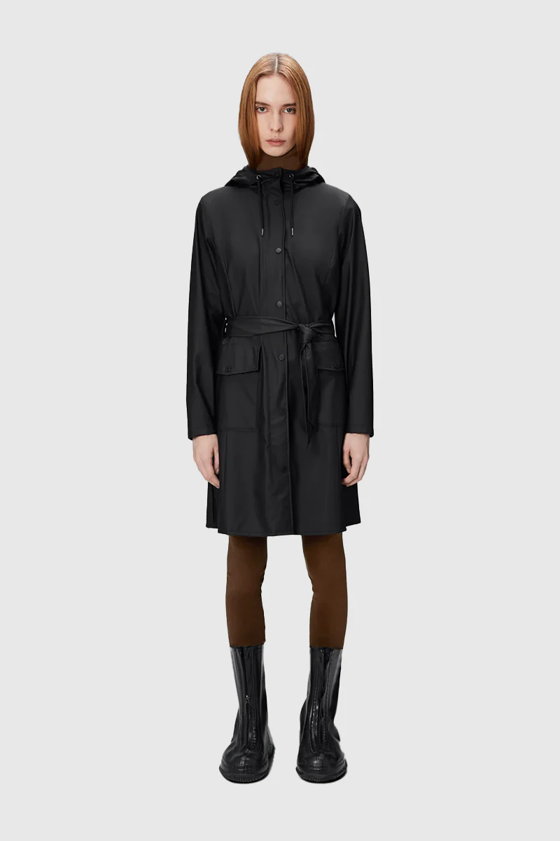 Curve Long Jacket - Black - Image 2