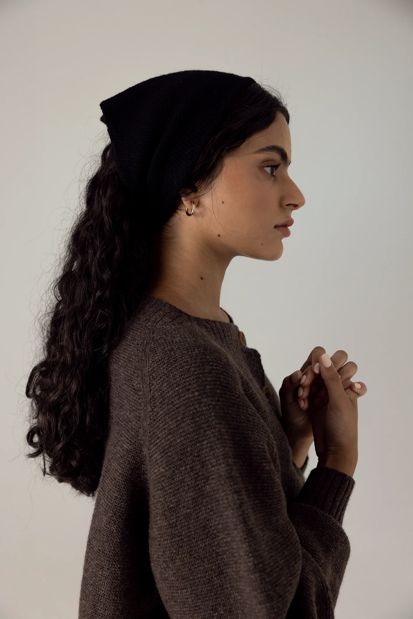 Daisy Scarf - Black - Image 3