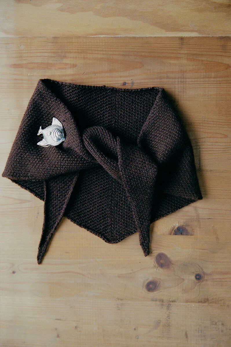 Daisy Scarf - Chestnut - Image 4