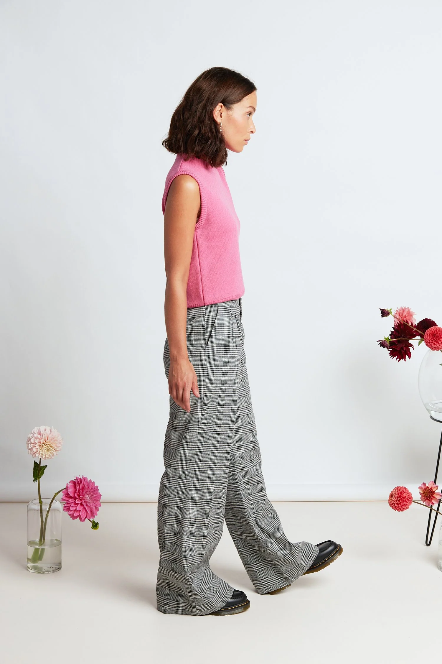 Davenport Flares - Black Mini Plaid - Image 4