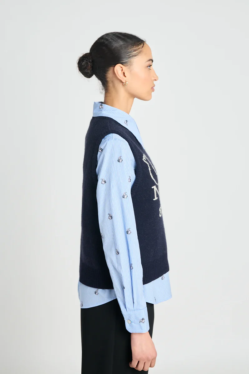 Deep Kick Vest - Navy - Image 4