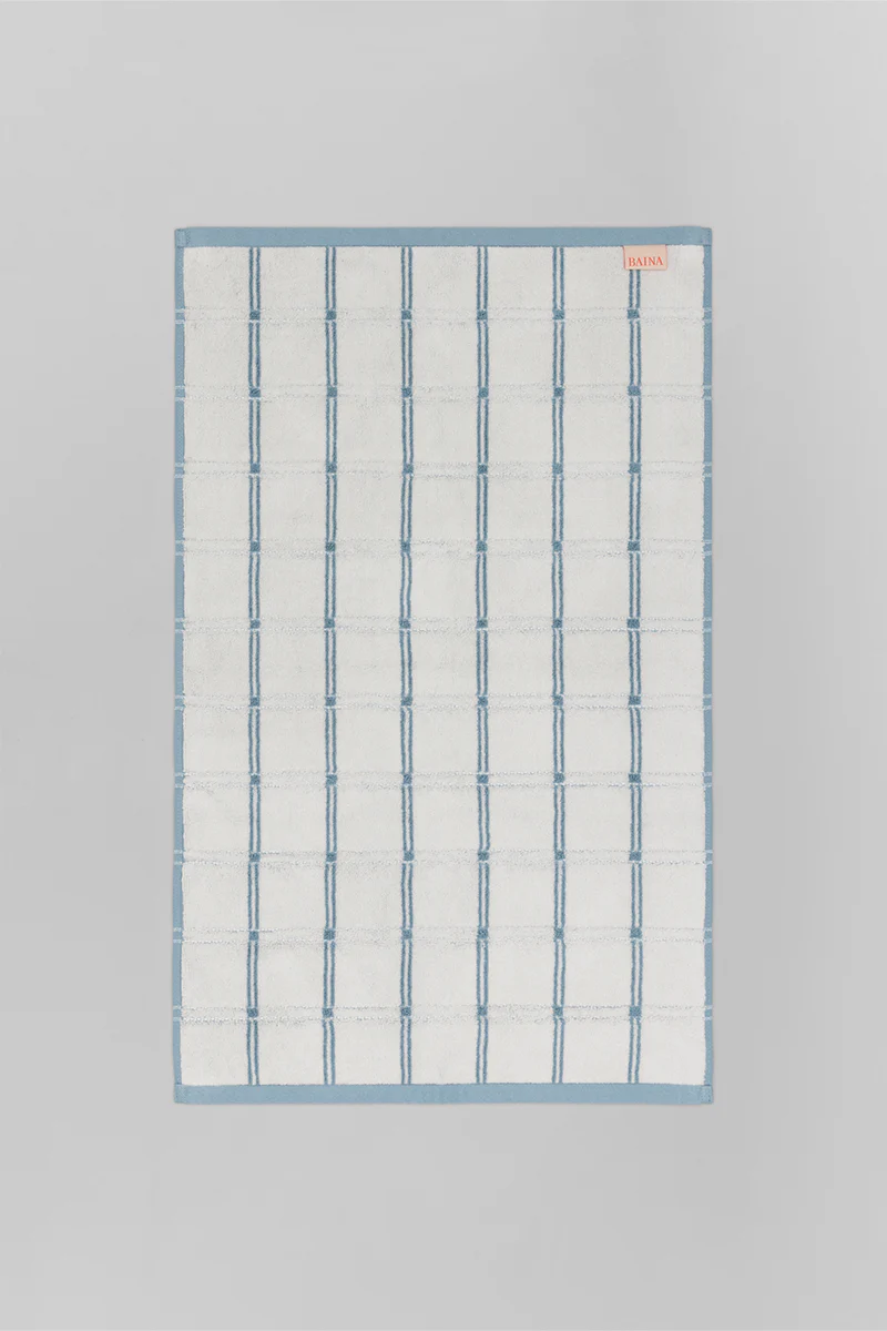 Devon Bath Mat - Celeste / Chalk - Image 4