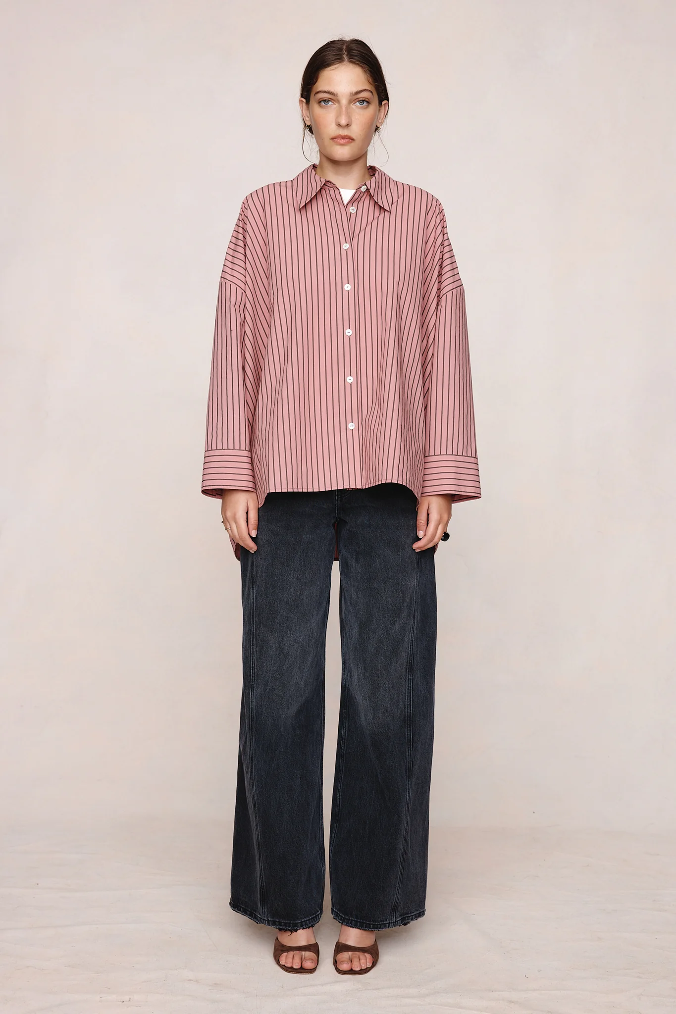 Edie Shirt - Rosewood Stripe - Image 4