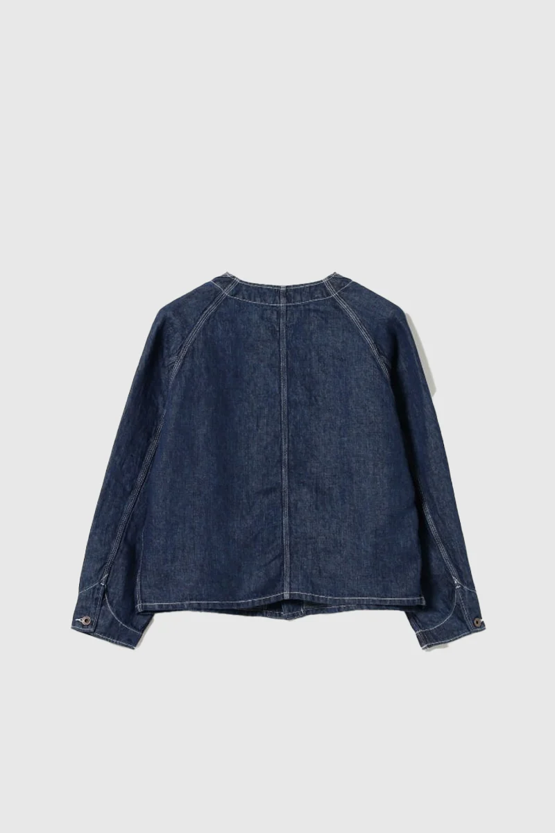 Engineer Jacket Twill Linen - Indigo - Image 2