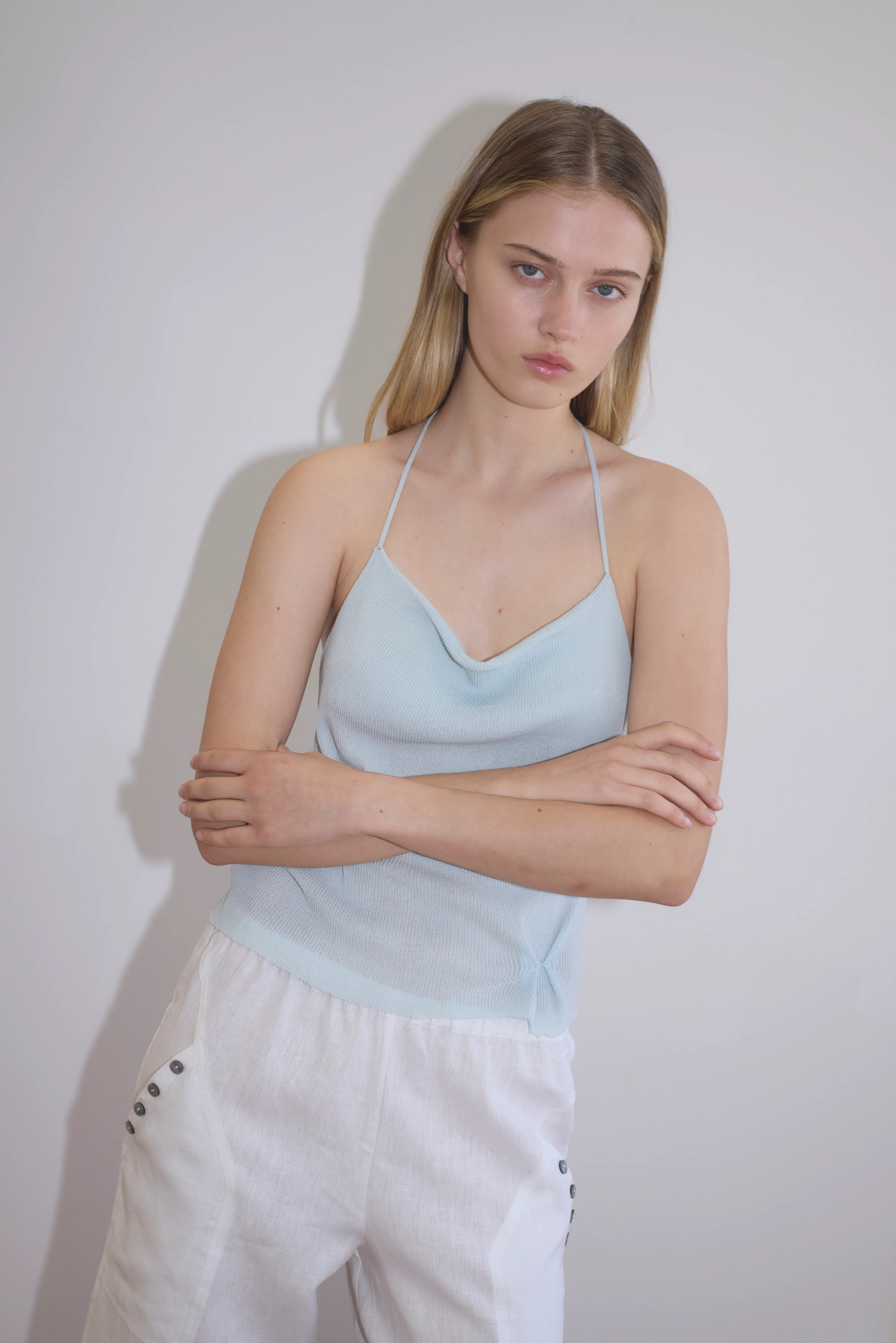 Fine Knot Tank - Ice Blue - Image 3
