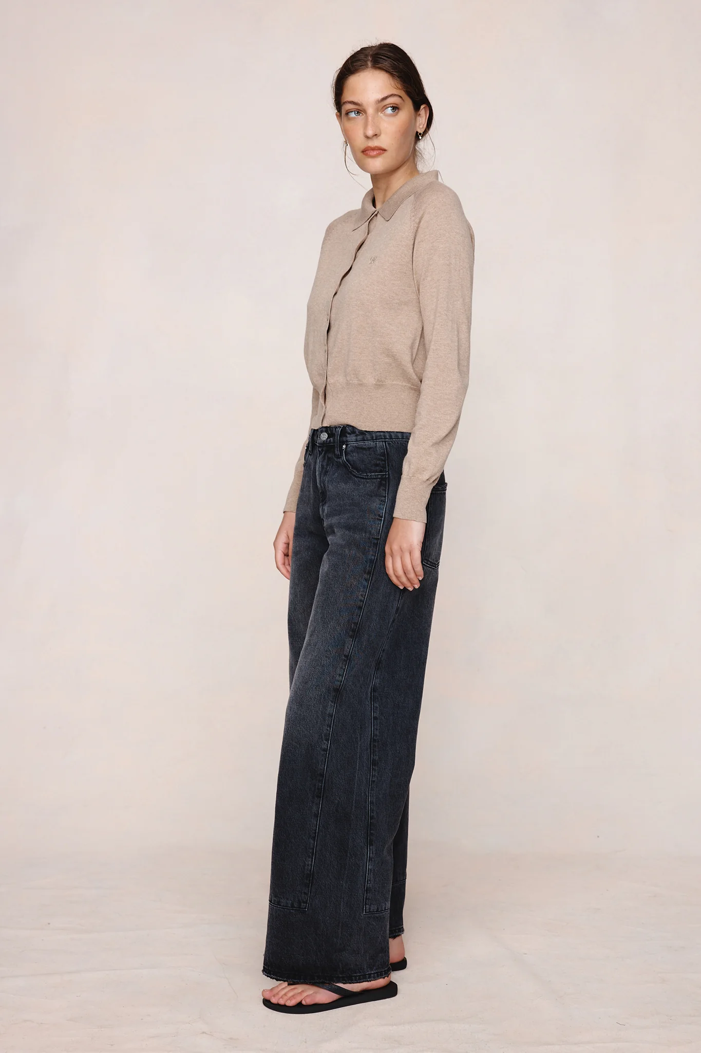 Foundations Cardigan - Oatmeal - Image 3