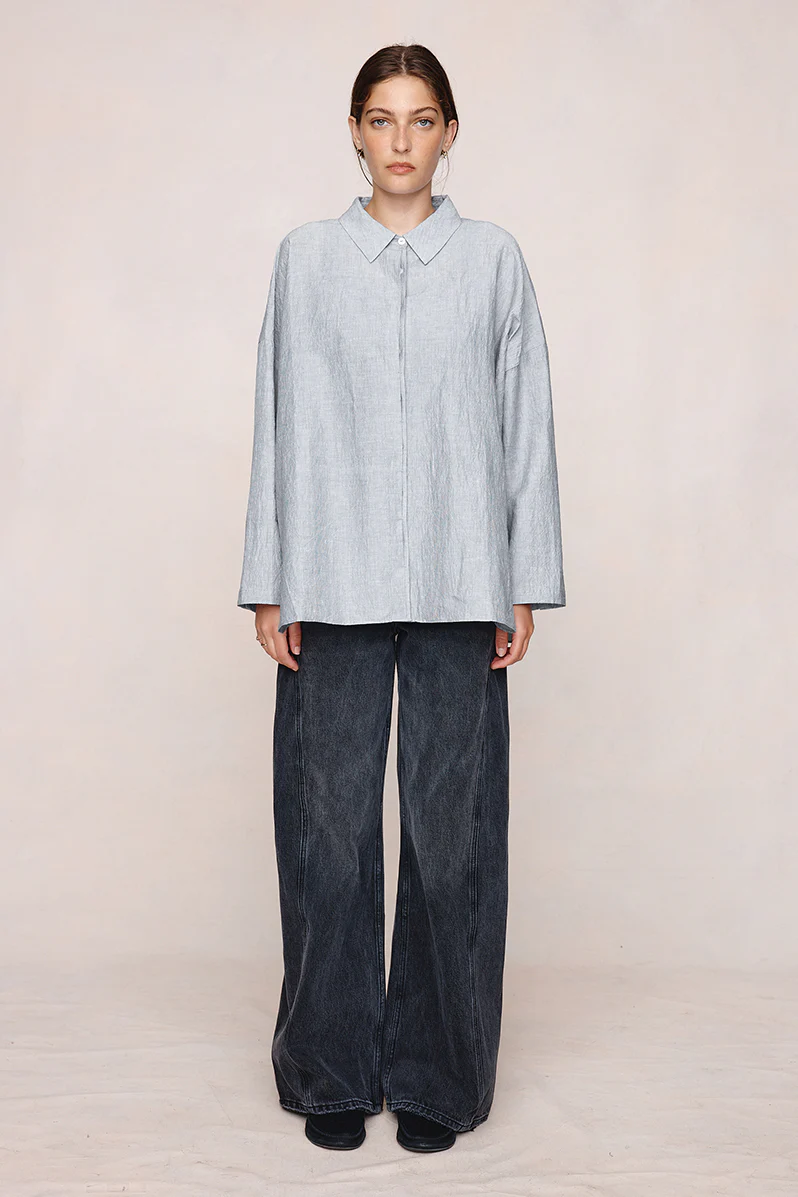 Freddy Shirt - Charcoal Stripe - Image 2