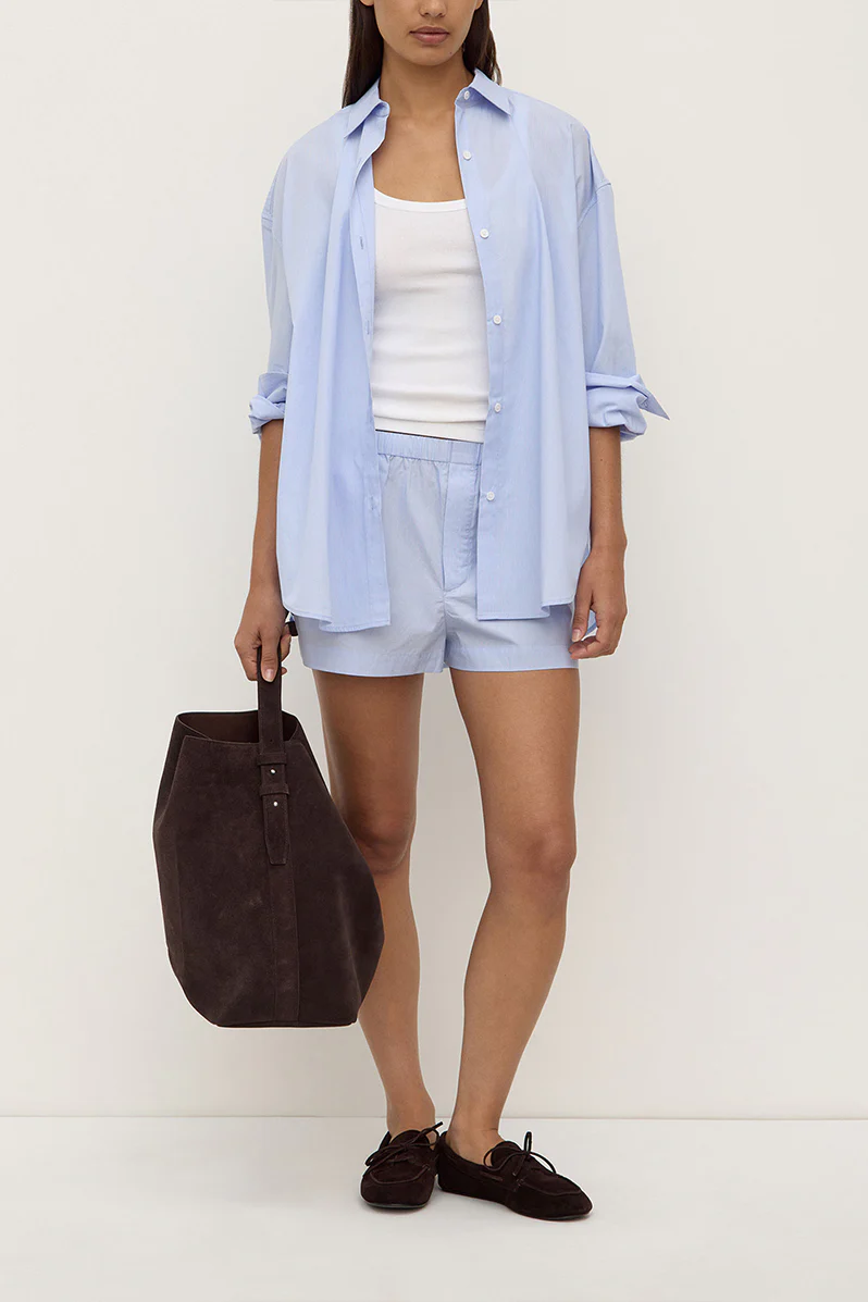 Havana Stripe Long Sleeve Shirt - Blue / White Stripe - Image 7