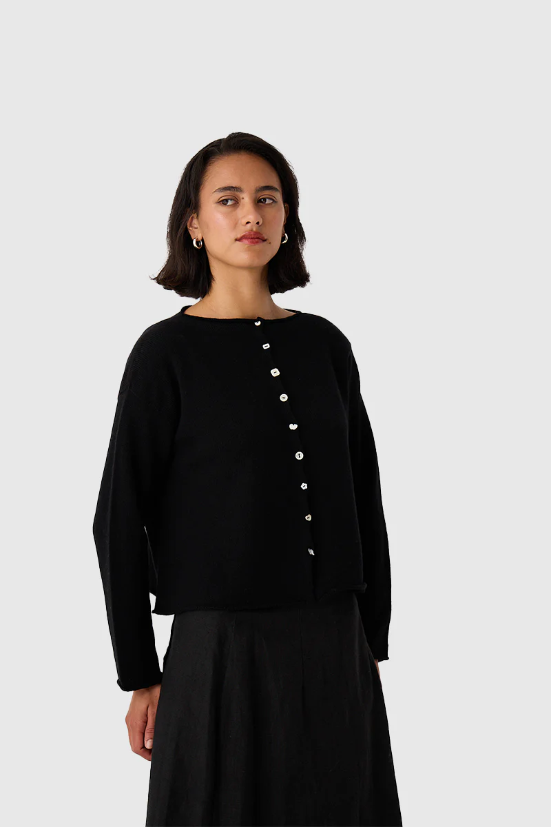 Heirloom Doll's Cardigan - Black - Image 5