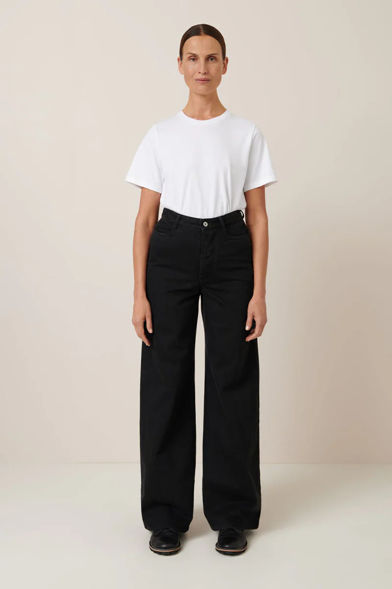 High Puddle Jeans - Black Denim - Image 7