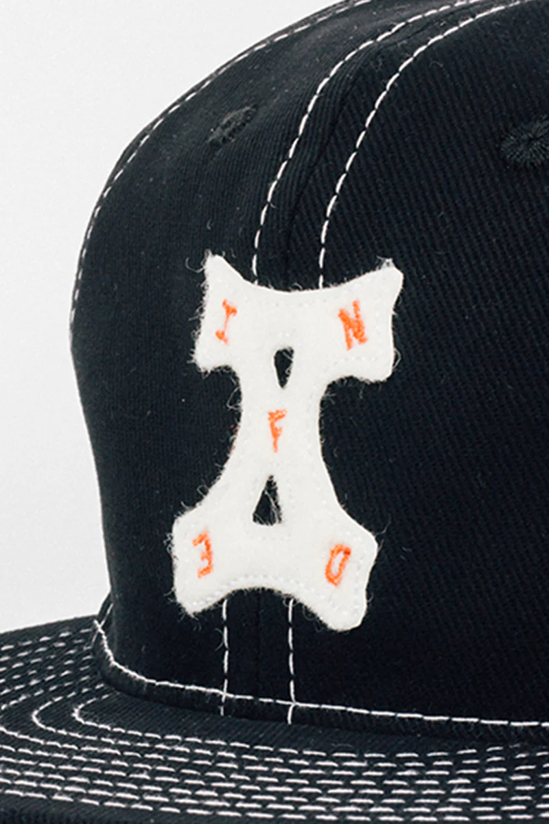 Inf Def X Ebbets Field Flannels 10 Year Cap - Black Denim - Image 4