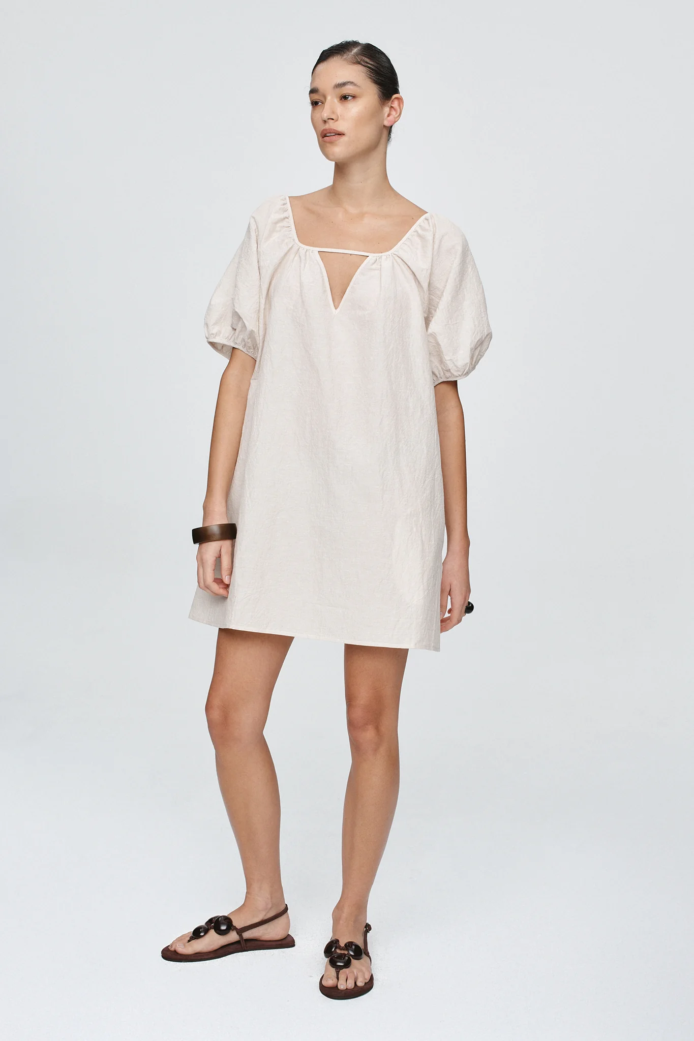 Kendra Mini Dress - Cashew - Image 2