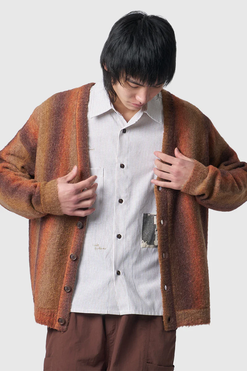 Kirk Knit Cardigan - Brown - Image 4