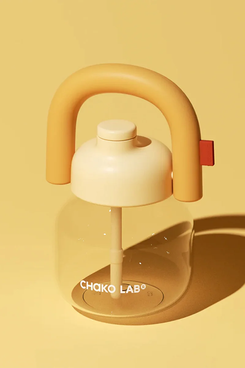 LinLin Kettle Water Bottle Plastic 1.15L - Beige - Image 2