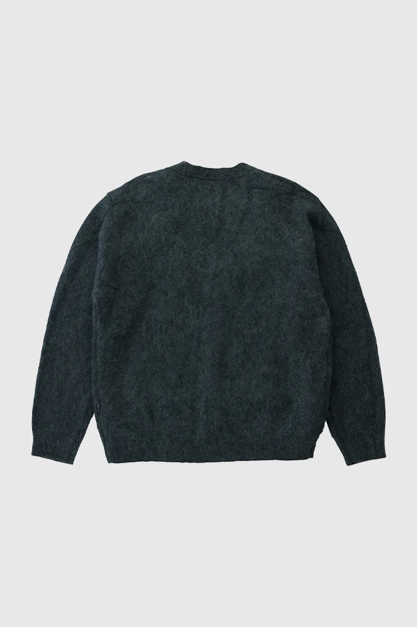 Mohair Cardigan - Charcoal - Image 3