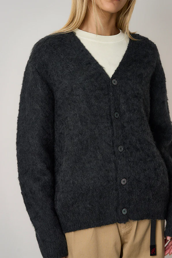 Mohair Cardigan - Charcoal - Image 6