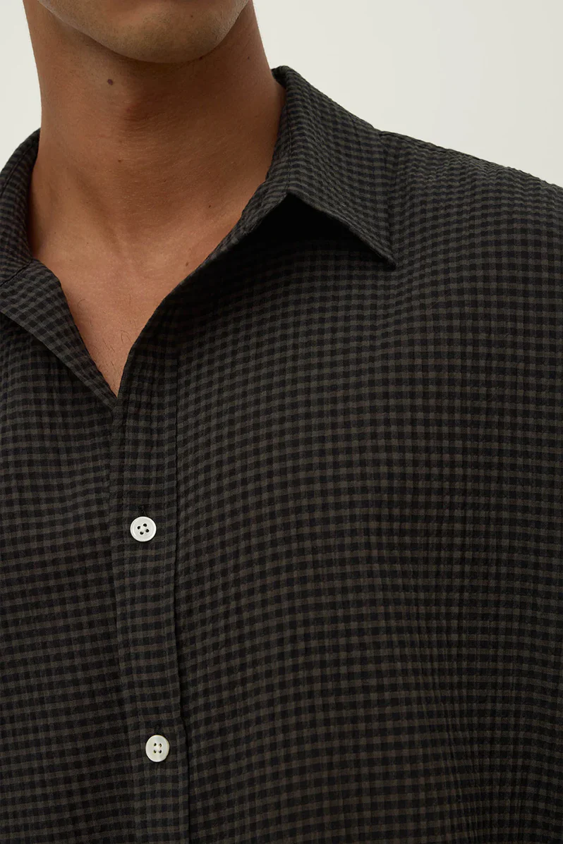 Murphy Long Sleeve Shirt - Moss / Black - Image 2