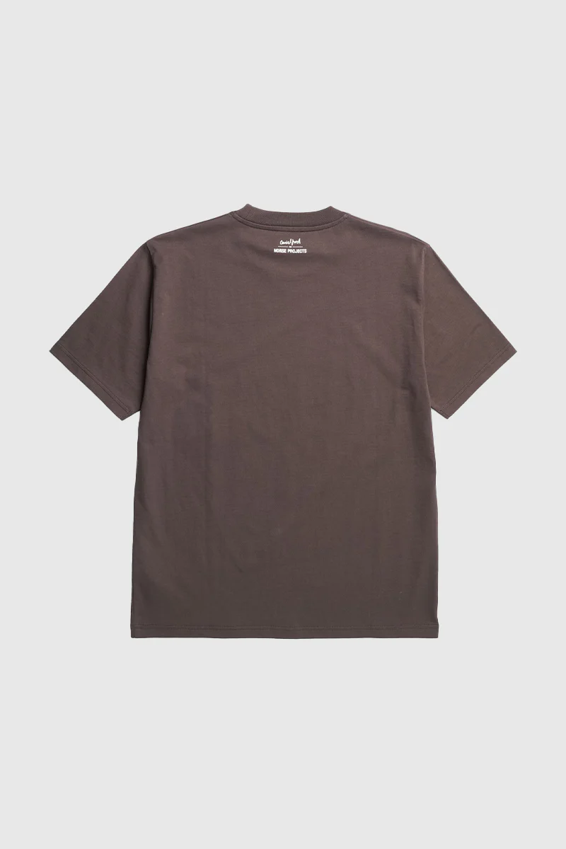 Norse x Daniel Frost Baker Ascent T-Shirt - Seal Brown - Image 2