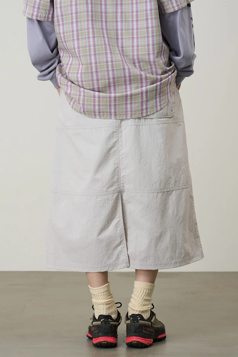 Nylon Utility Skirt - Ecru - Image 6