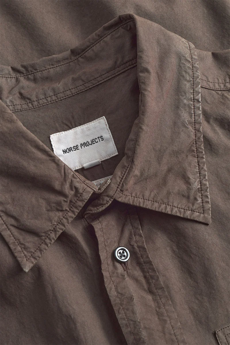 Ole Fatigue Cotton Tencel Shirt - Espresso - Image 2