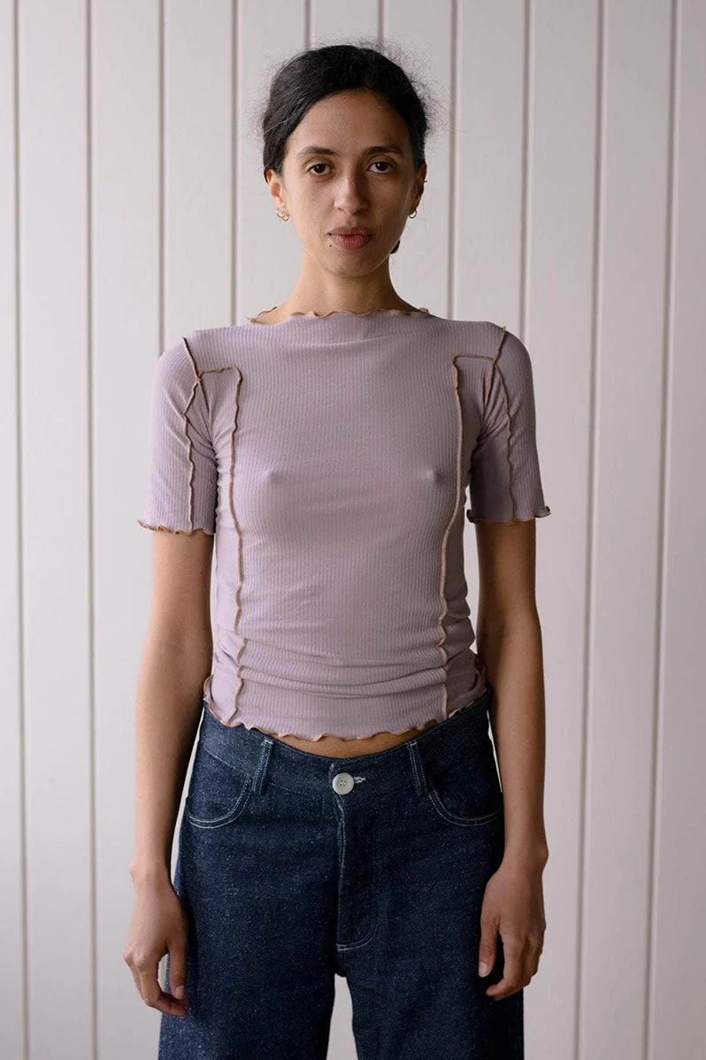 Omato 3/4 Tee - Verbe Purple / Aural