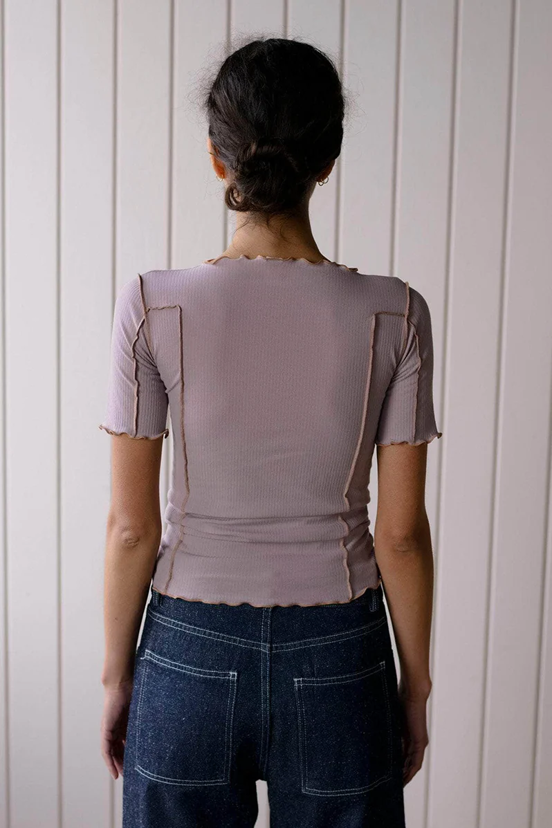 Omato 3/4 Tee - Verbe Purple / Aural - Image 2