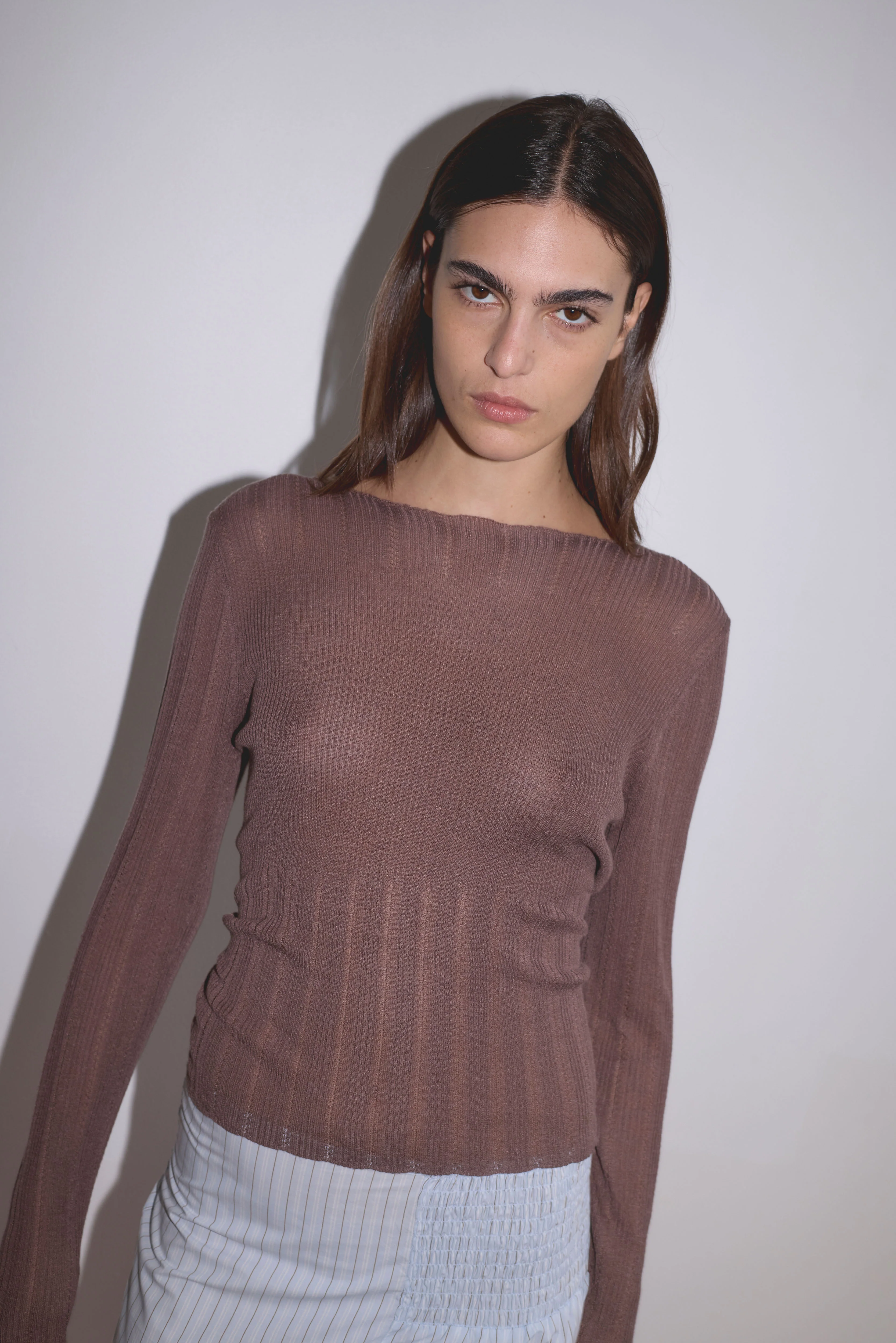 Open Work Longsleeve - Hazel - Image 2
