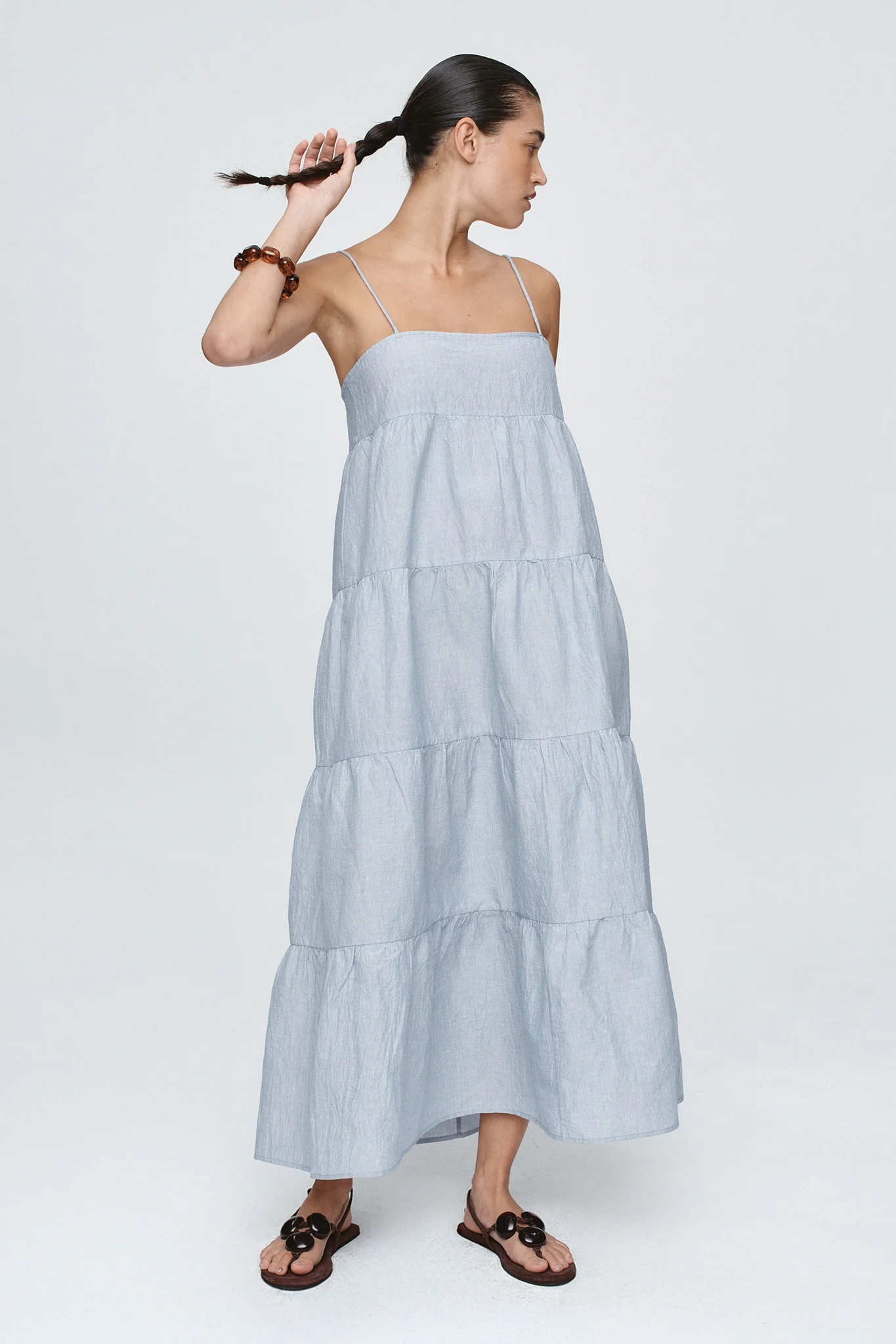 Ophelia Dress - Bleu Stripe