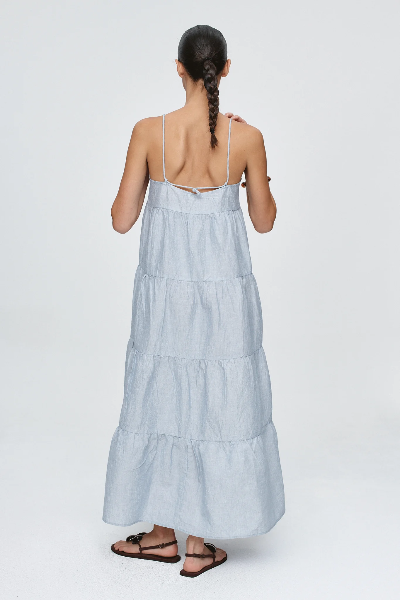 Ophelia Dress - Bleu Stripe - Image 6