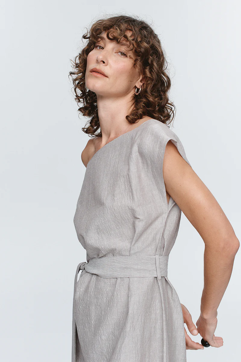 Oscar Dress - Chocolate Stripe - Image 5