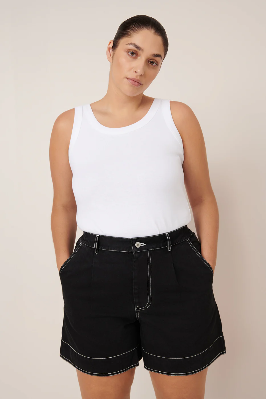 Outline Shorts - Black - Image 5