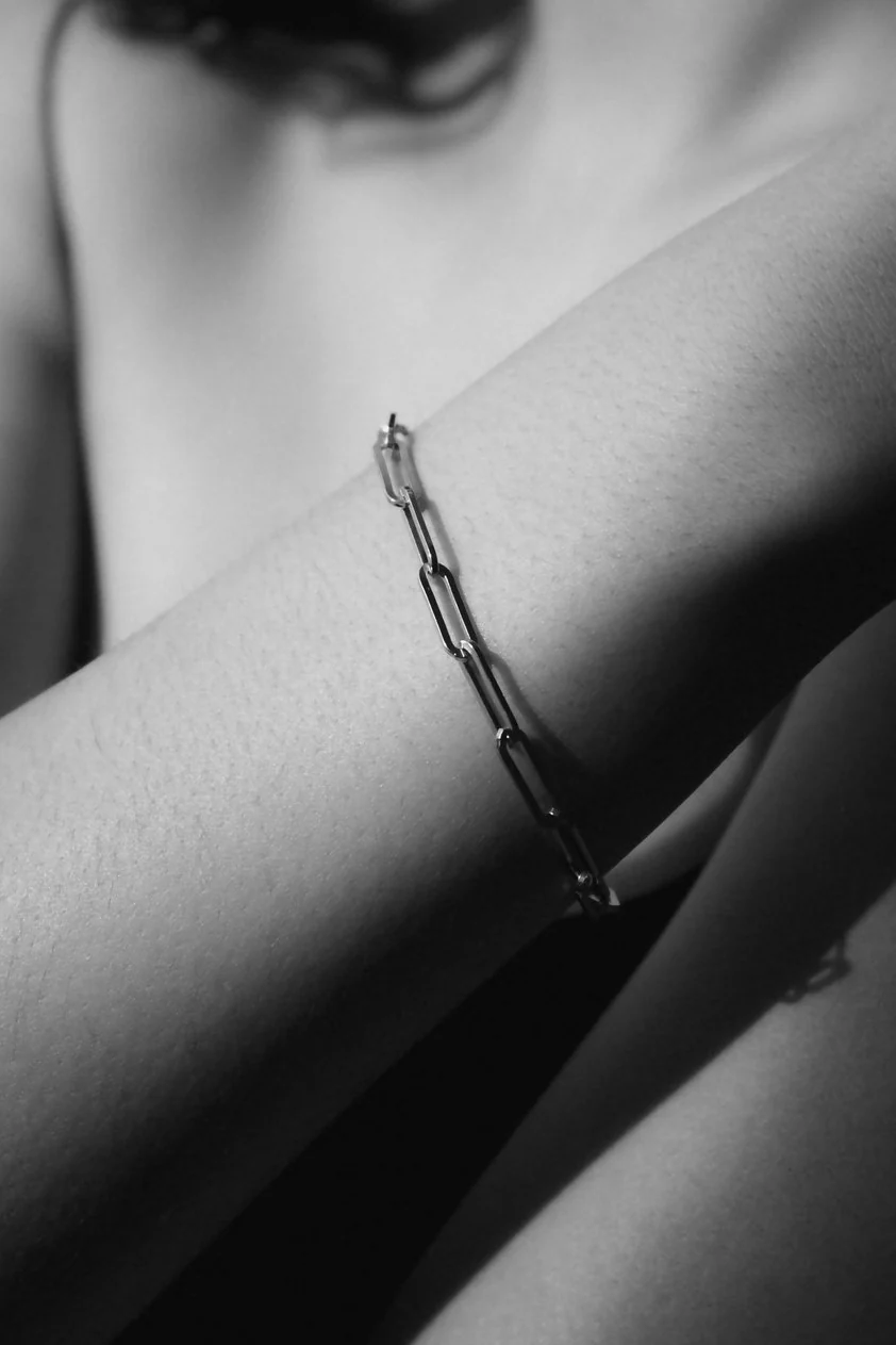 Paperclip Heavy Bracelet - Sterling Silver - Image 2